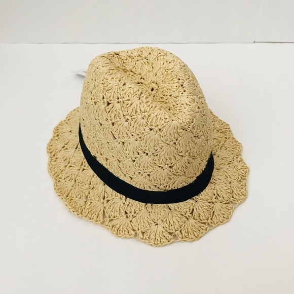 New! Elizabeth and James Bohemian Crochet Straw Hat - Picture 3 of 8